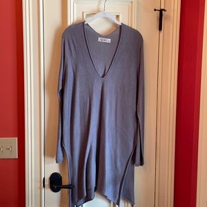 Lightweight grey sweater tunic, size small